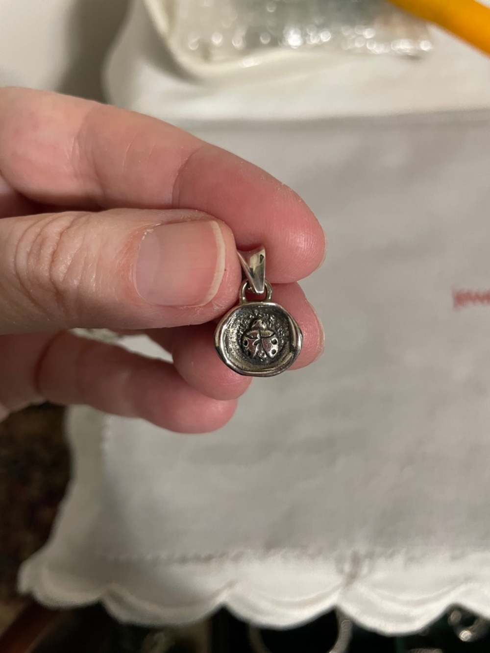 Waxing Poetic ladybug pendant